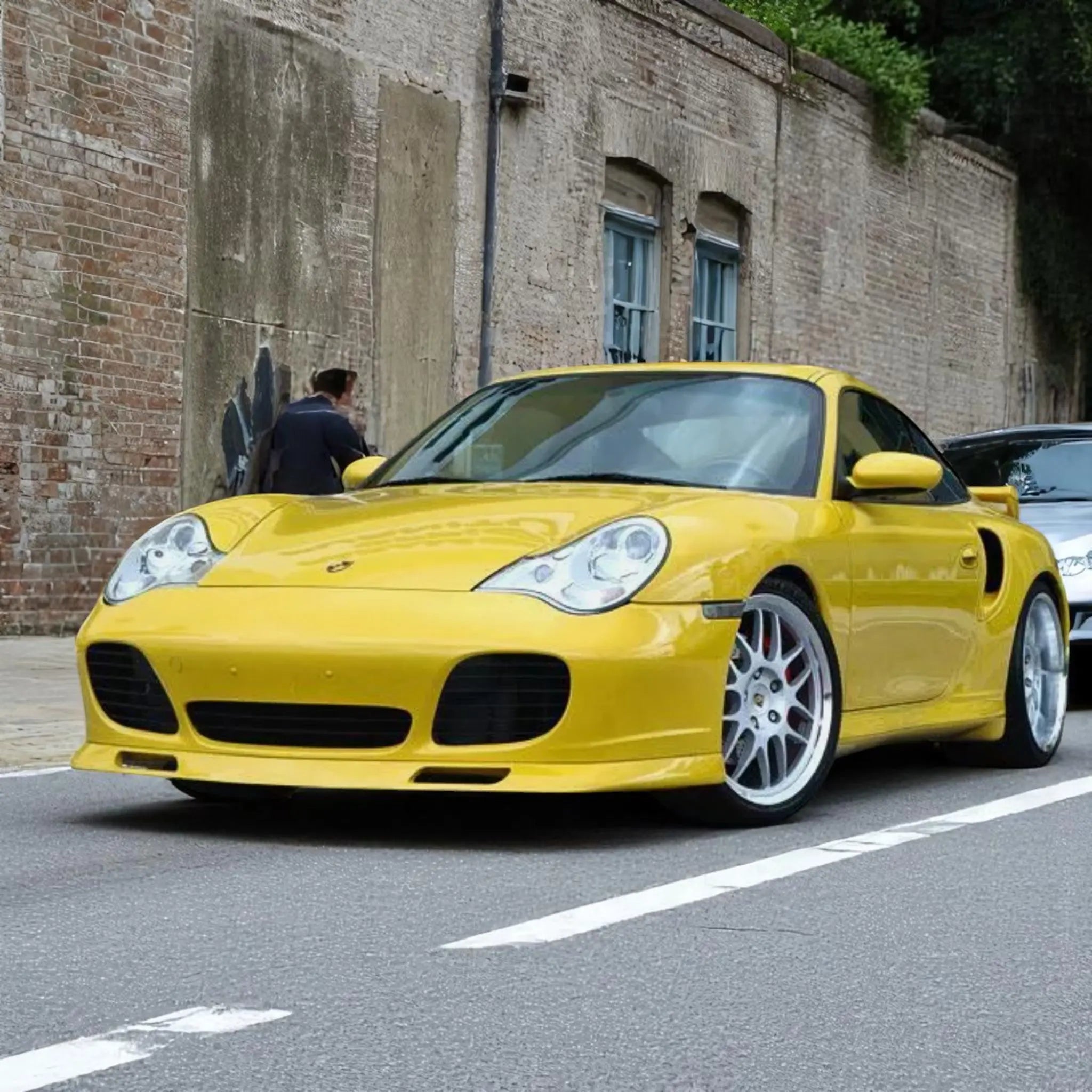 BB996TurboFL6 - Porsche 996 Turbo Front Lip Spoiler – Polyurethane (2001–2005)