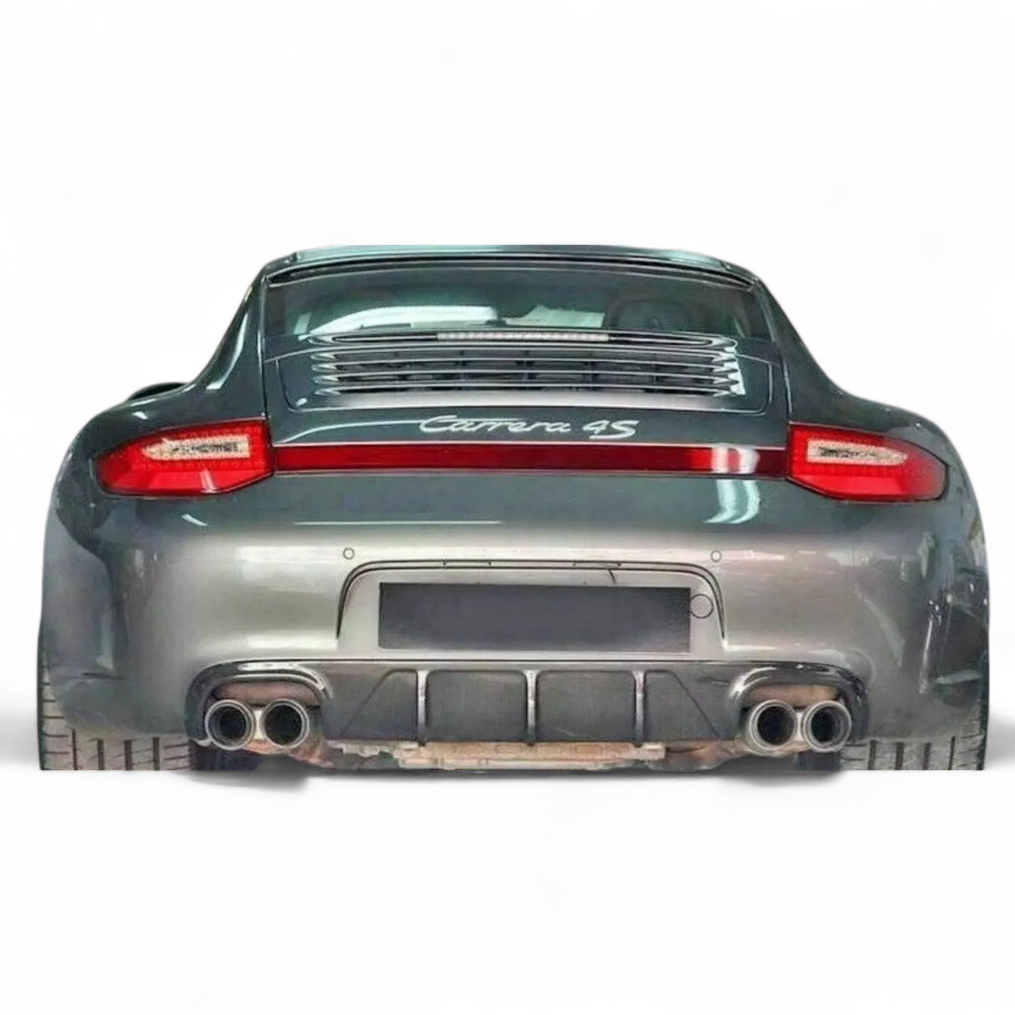 BB997RD4 - Porsche 997.2 Rear Bumper Diffuser – Polyurethane (2009–2012)
